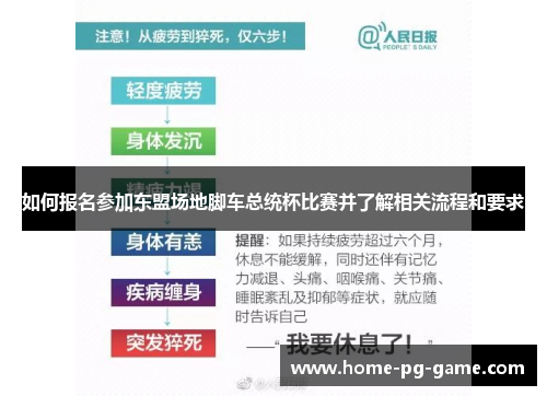 如何报名参加东盟场地脚车总统杯比赛并了解相关流程和要求