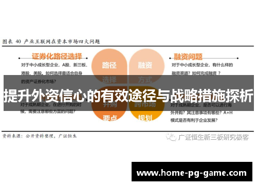 提升外资信心的有效途径与战略措施探析 提升外资信心的有效途径与战略措施探析